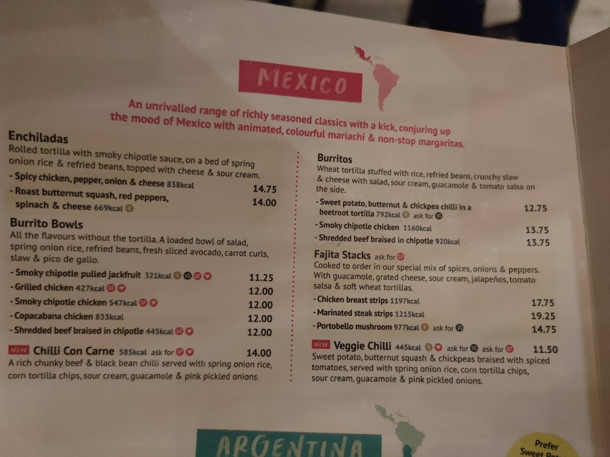 Menu Las Iguanas - Portsmouth - Gunwharf Quays-8