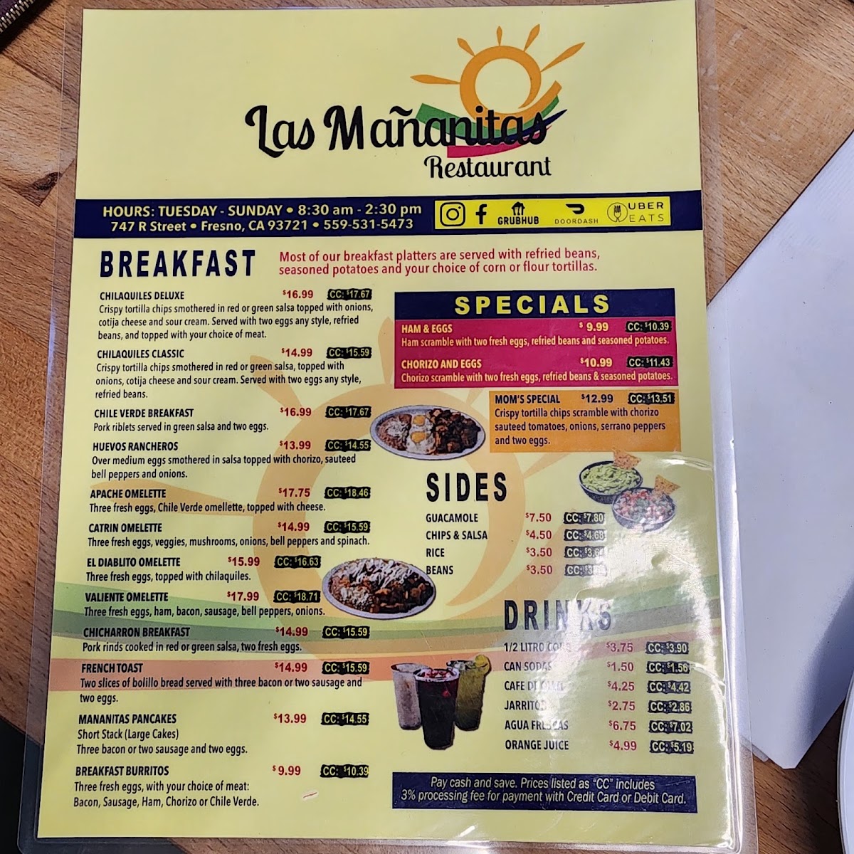 Menu Las Mañanitas-1