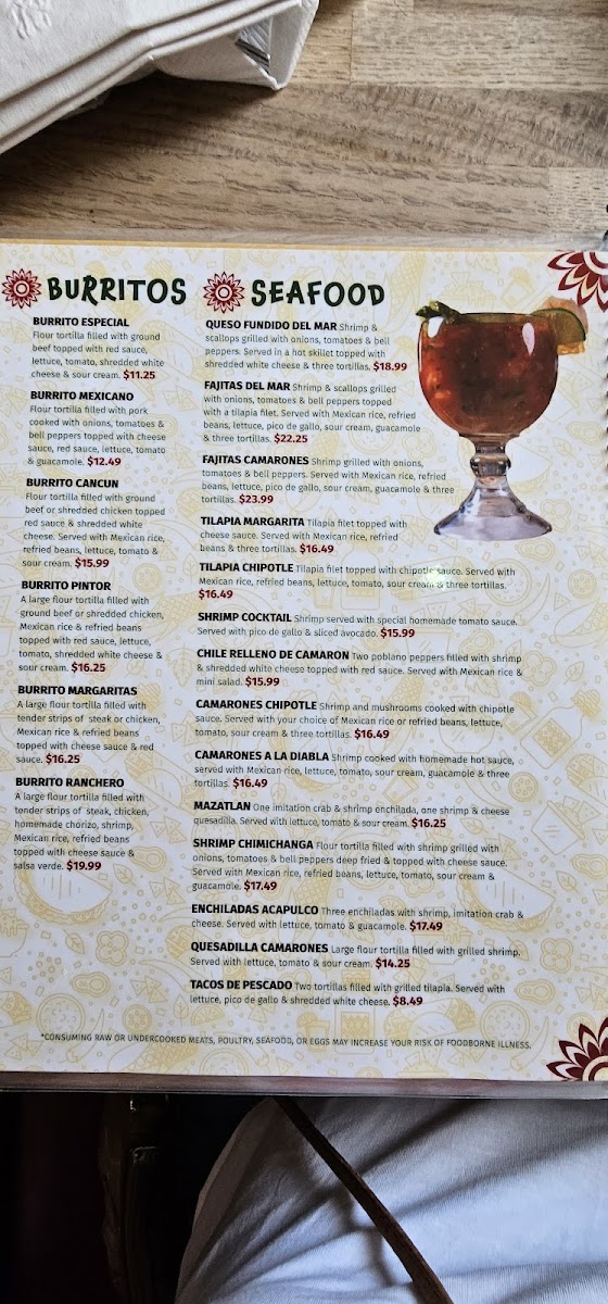Menu Las Margaritas Mexican Restaurant Of Cottage Grove-10