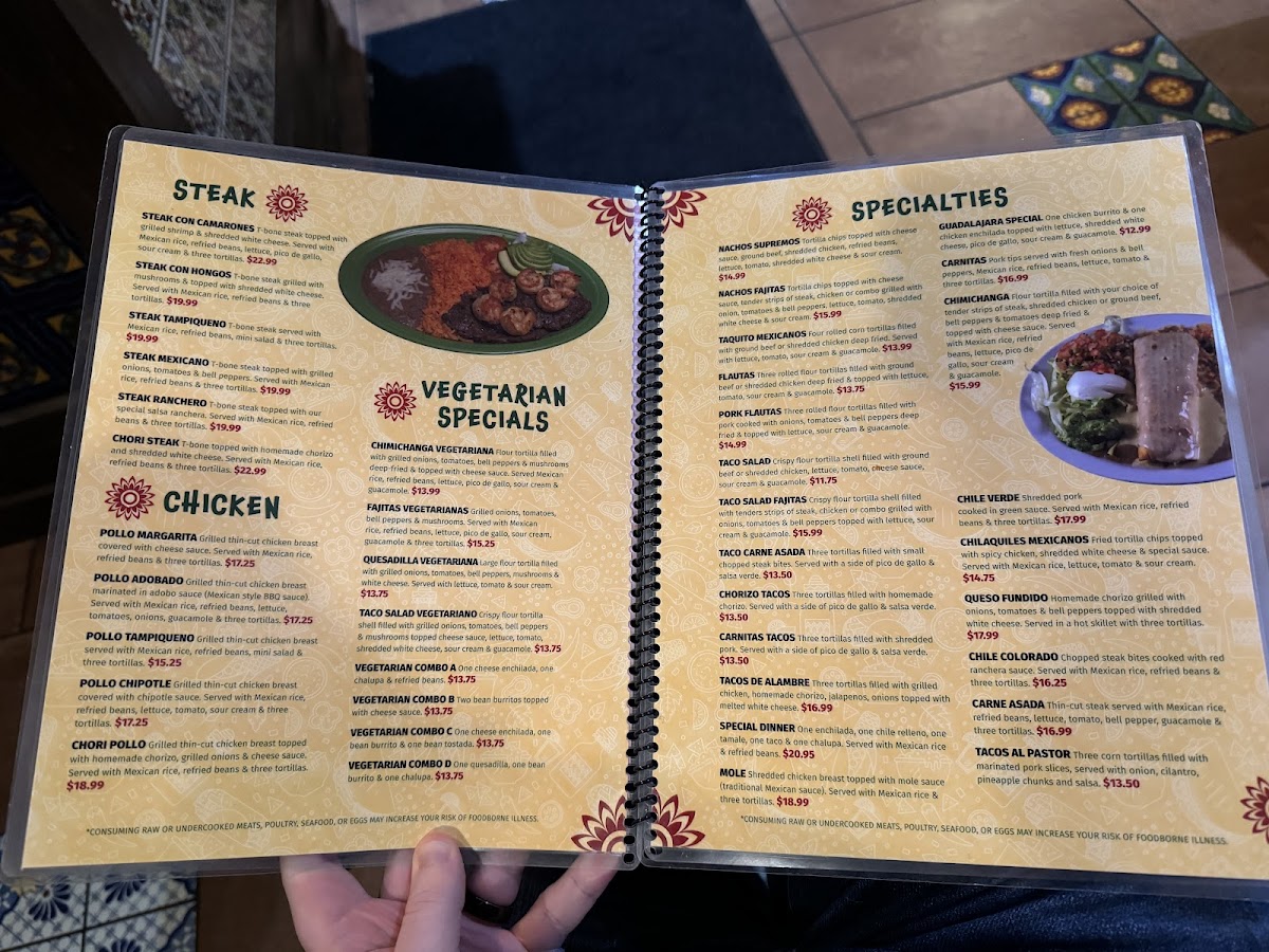 Menu Las Margaritas Mexican Restaurant Of Cottage Grove-2
