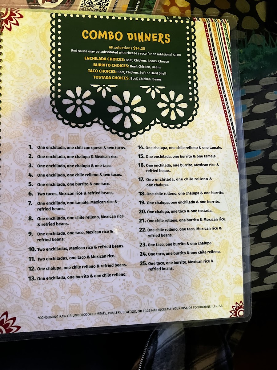 Menu Las Margaritas Mexican Restaurant Of Cottage Grove-6