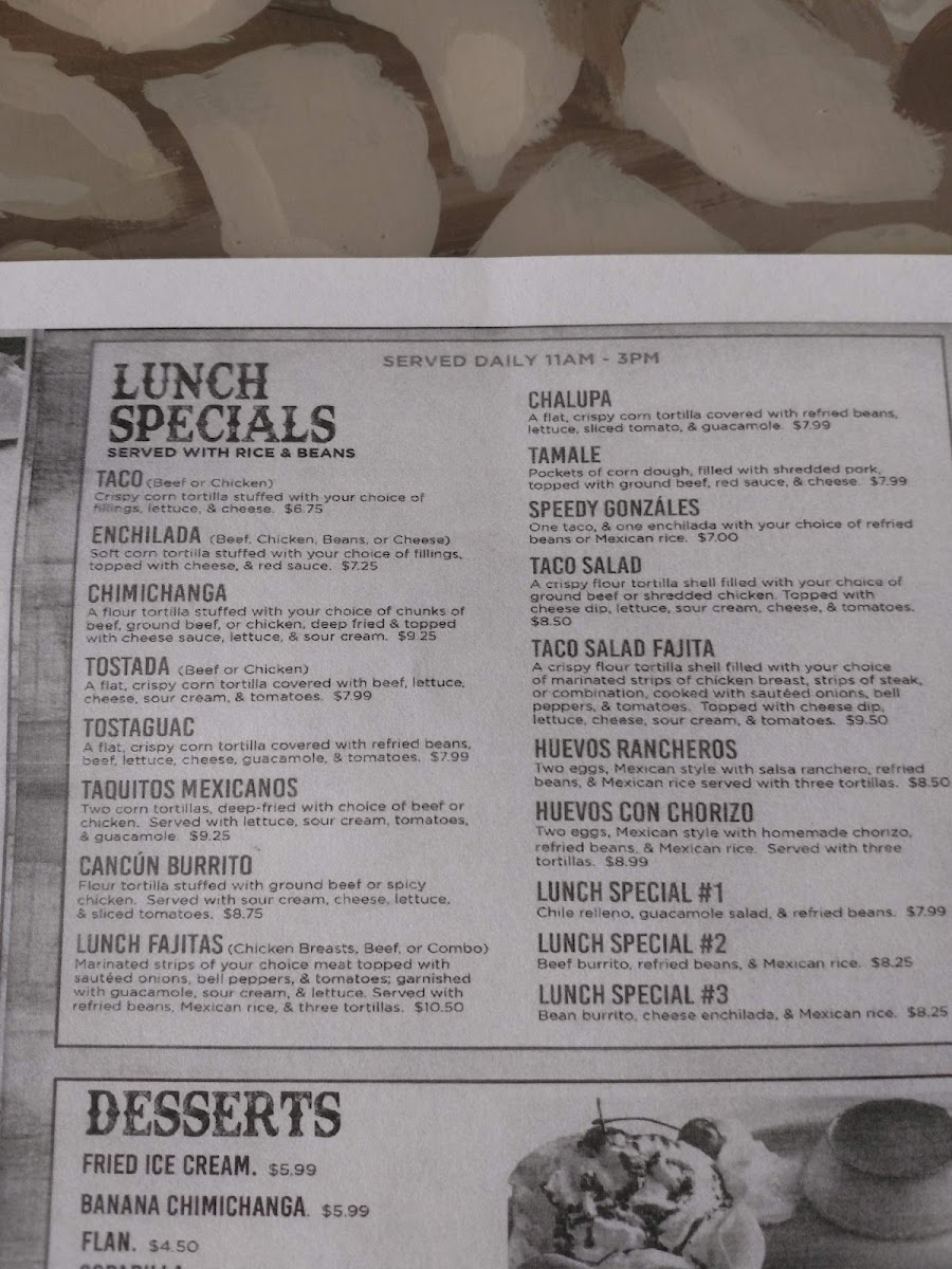 Menu Las Margaritas Mexican Restaurant Of Cottage Grove-8