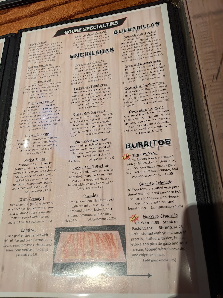 Menu Las Palapas Mexican Restaurant-2