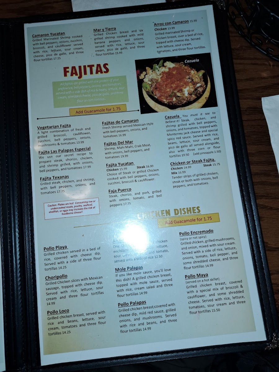 Menu Las Palapas Mexican Restaurant-3