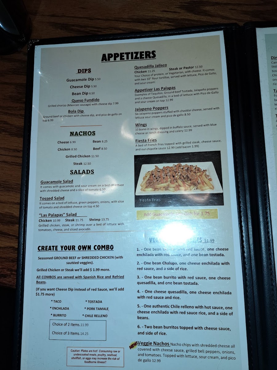 Menu Las Palapas Mexican Restaurant-8