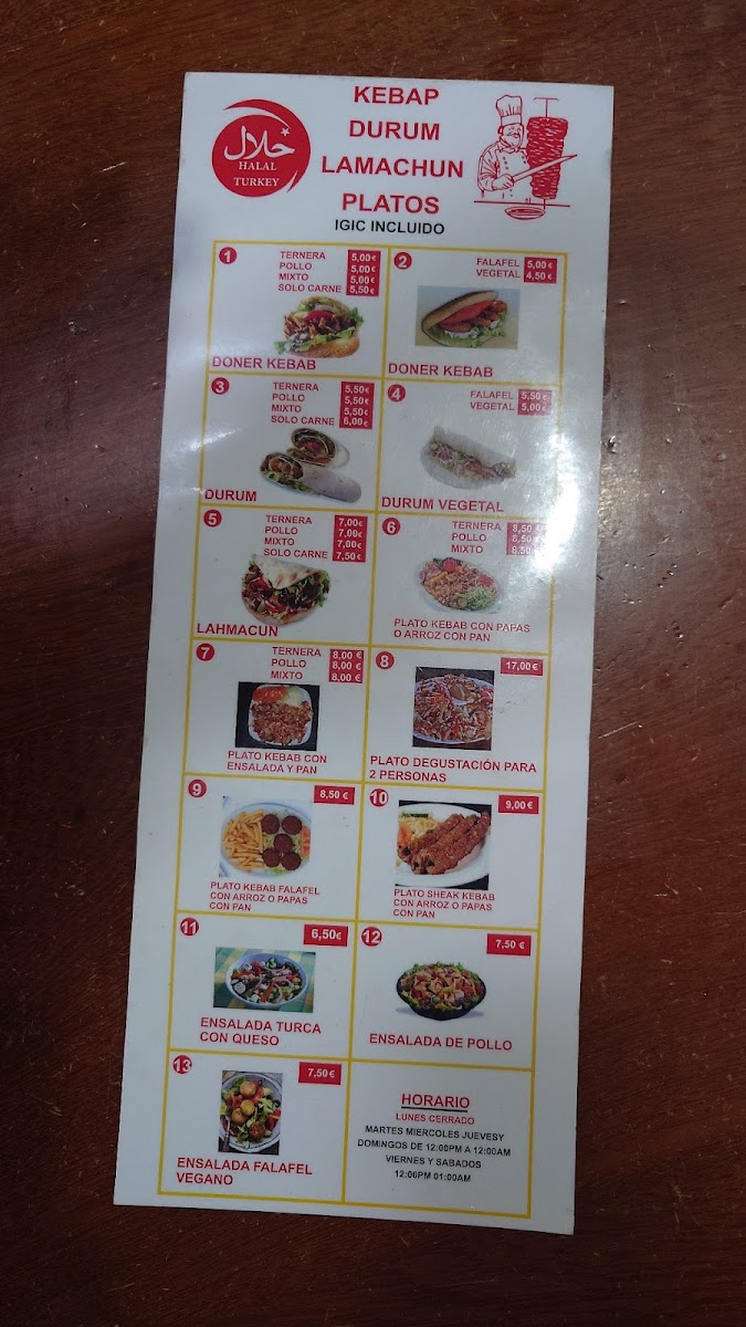 Menu Las Palmas Kebab-5