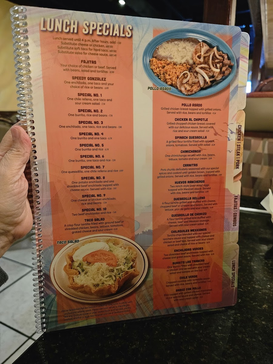 Menu Las Trancas Mexican Restaurant - Ripley-5