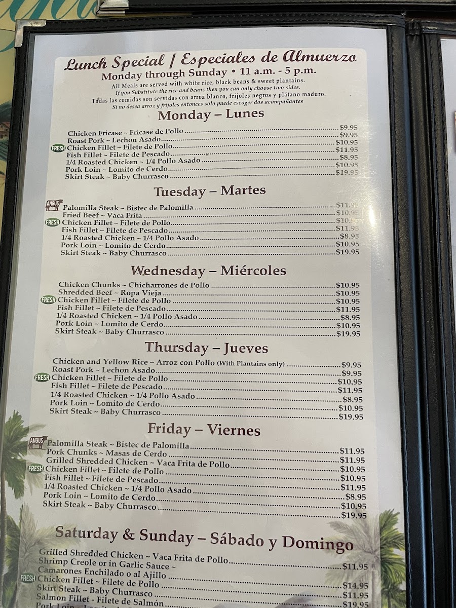 Menu Las Vegas Cuban Cuisine-8