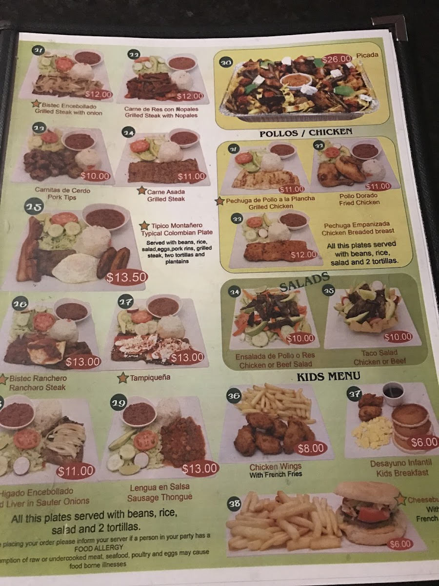Menu Las Vegas Restaurant & Bar-7
