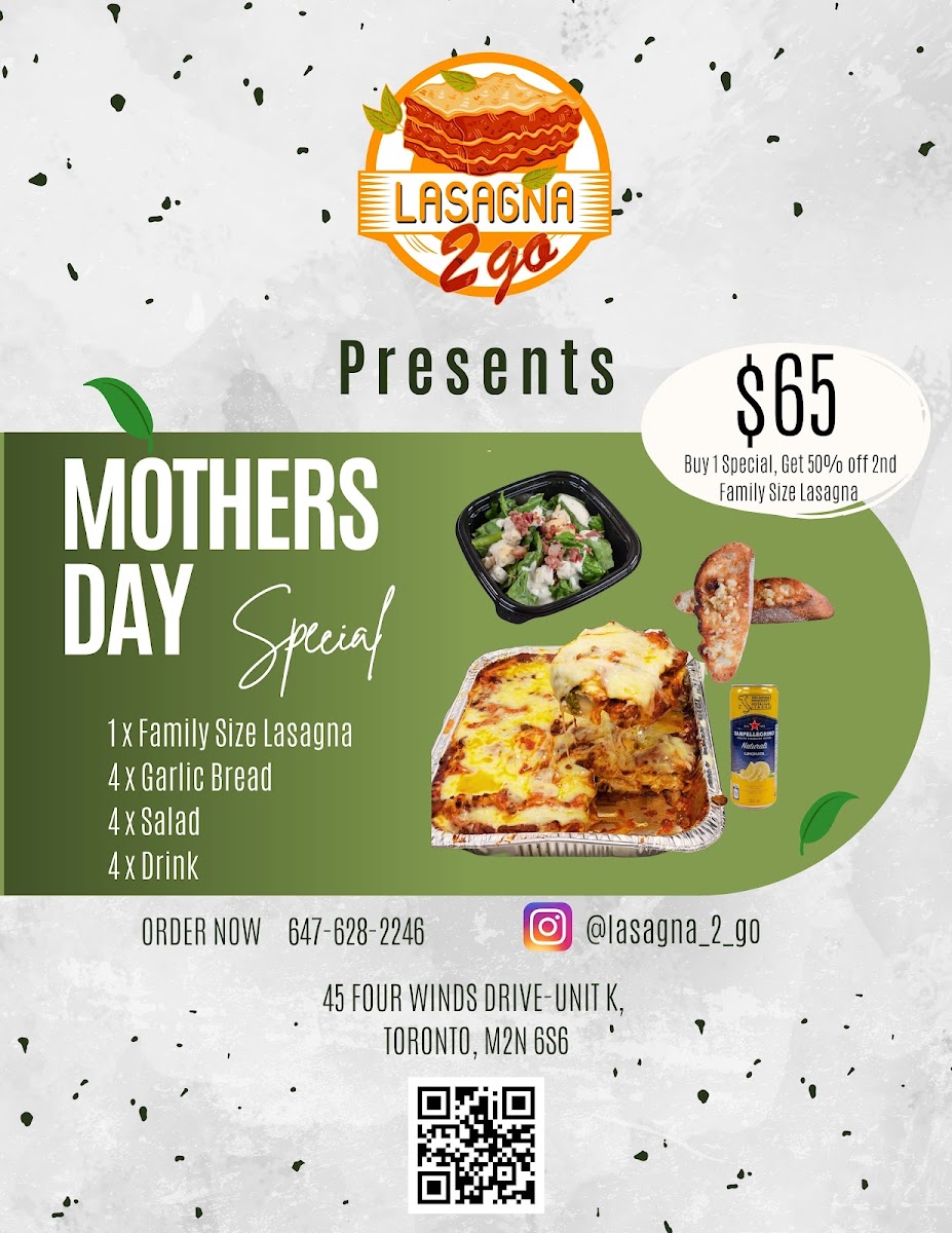 Menu Lasagna 2 Go (North York)-1