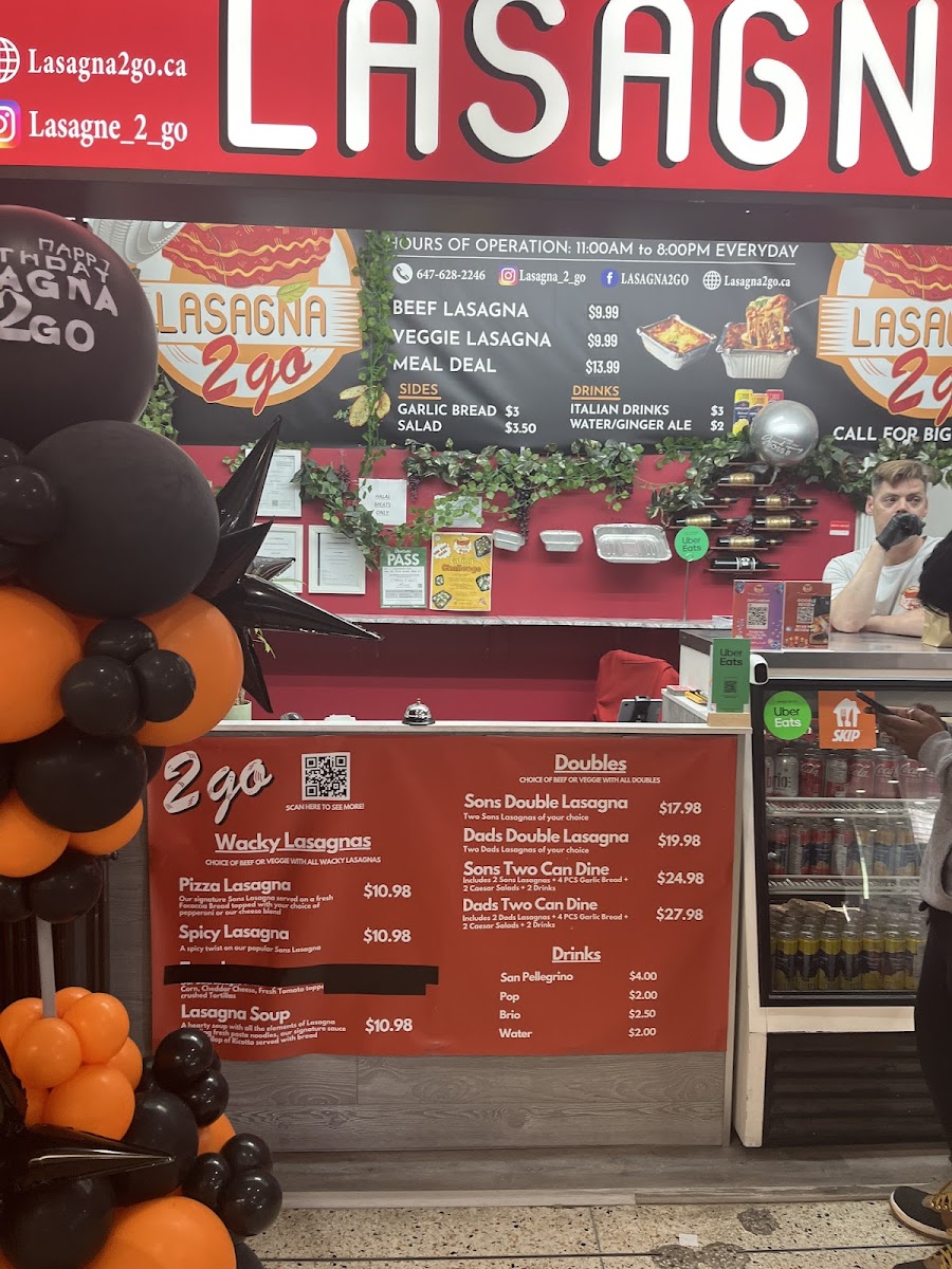 Menu Lasagna 2 Go (North York)-3