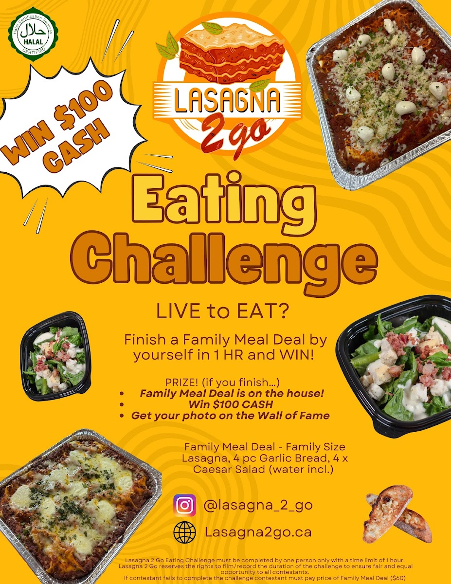Menu Lasagna 2 Go (North York)-7