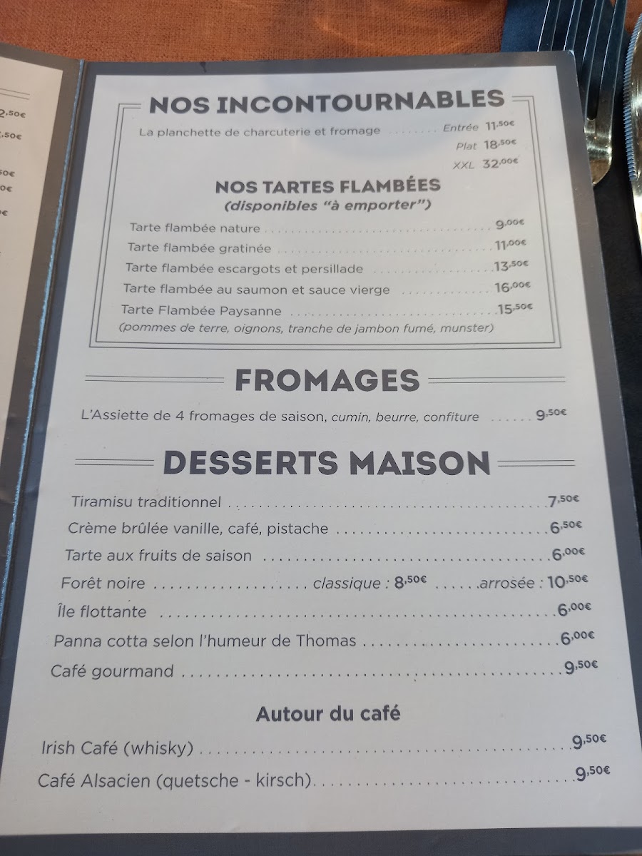 Menu L'atelier De Fred Altkirch-10