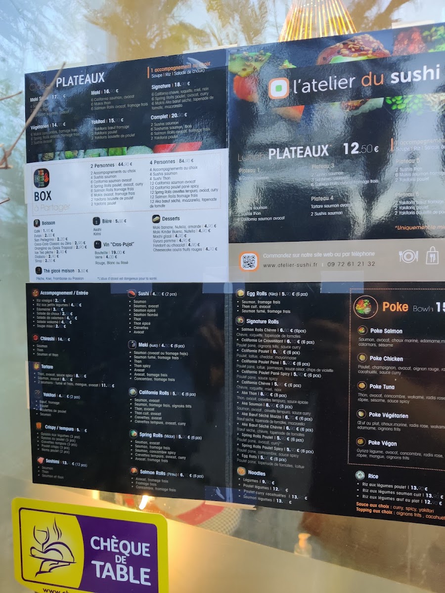Menu L'atelier Du Sushi Montpellier Port Marianne-1