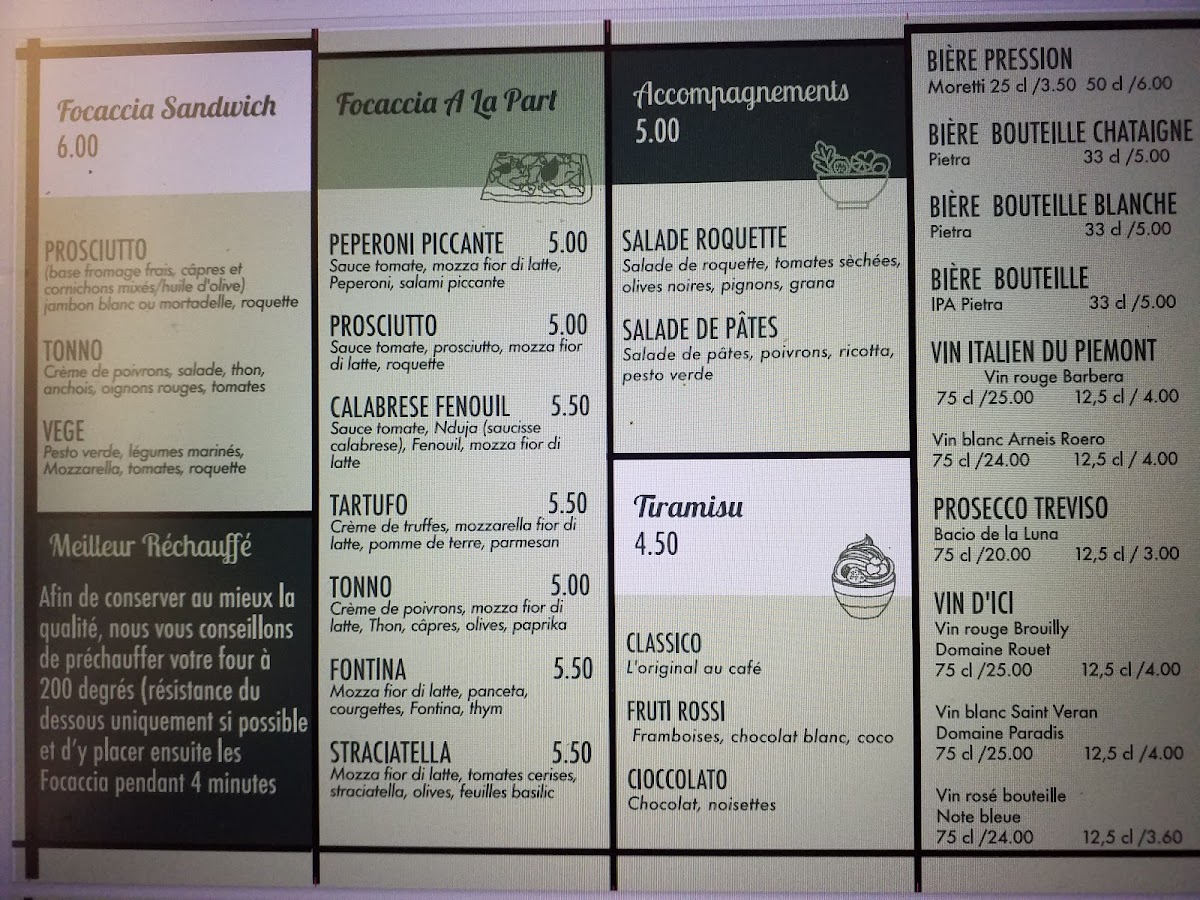 Menu L’Atelier Focaccia-2