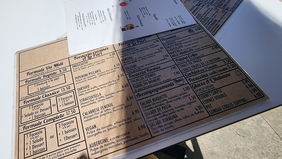 Menu L’Atelier Focaccia-3