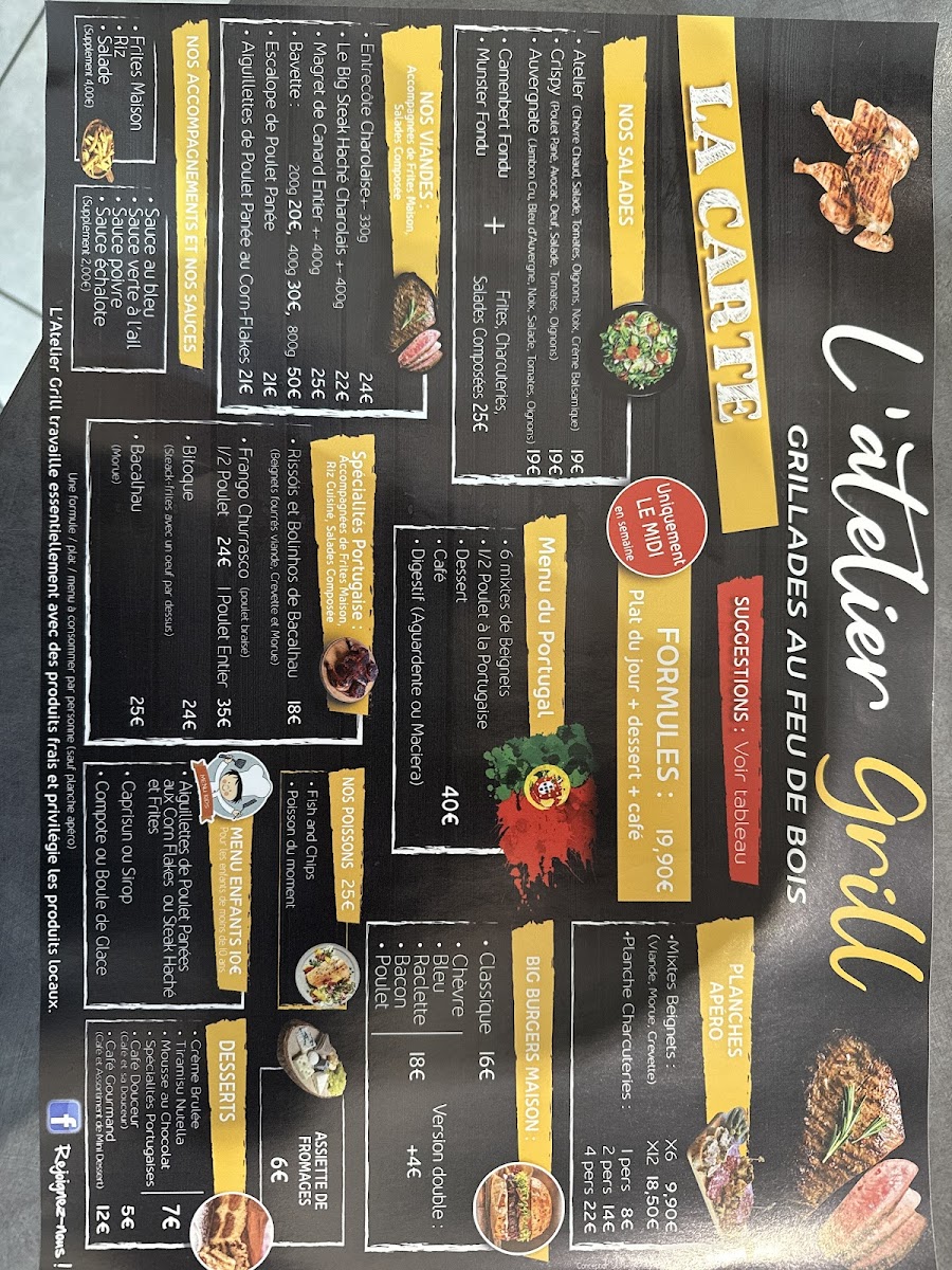 Menu L'atelier Grill-1