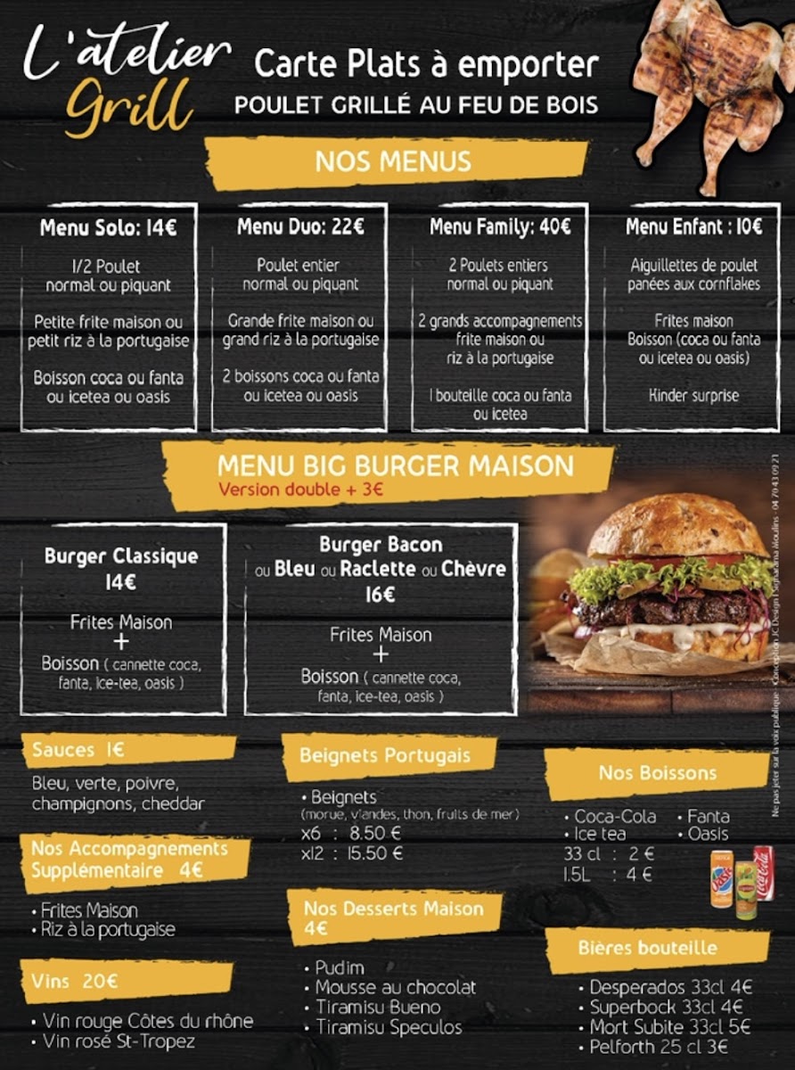 Menu L'atelier Grill-2