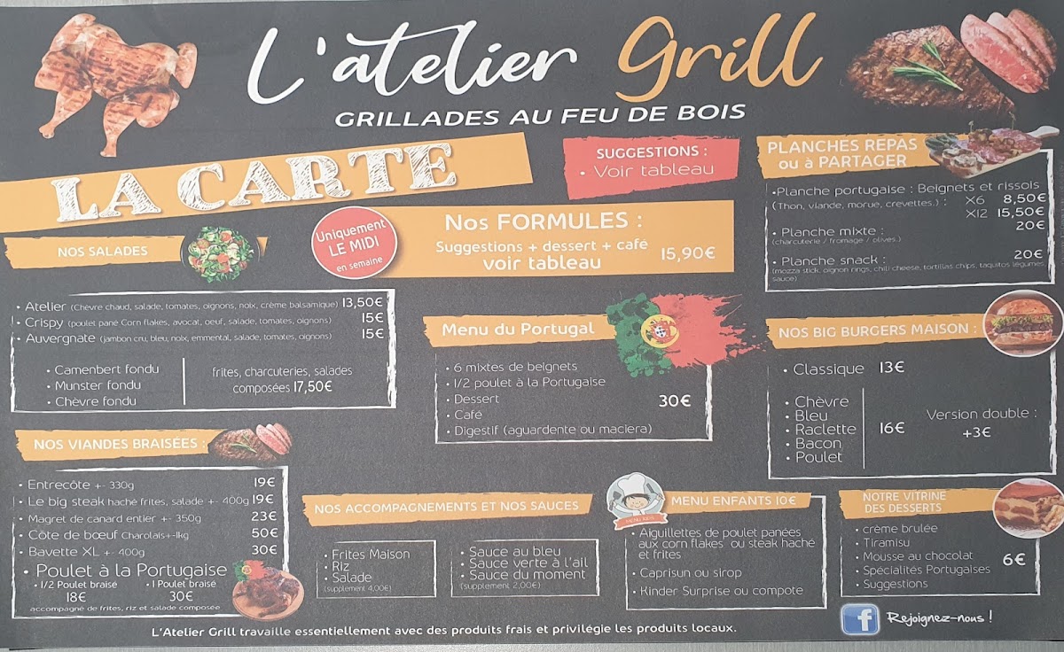 Menu L'atelier Grill-3