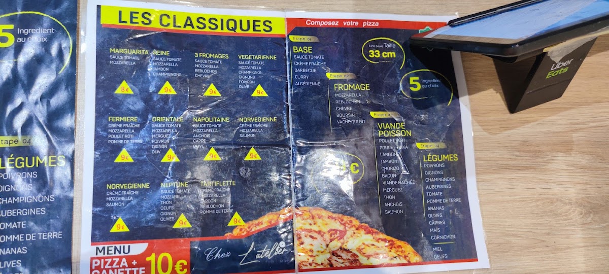 Menu L'atelier Paris Pizzas-10