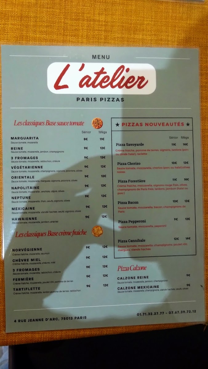 Menu L'atelier Paris Pizzas-2