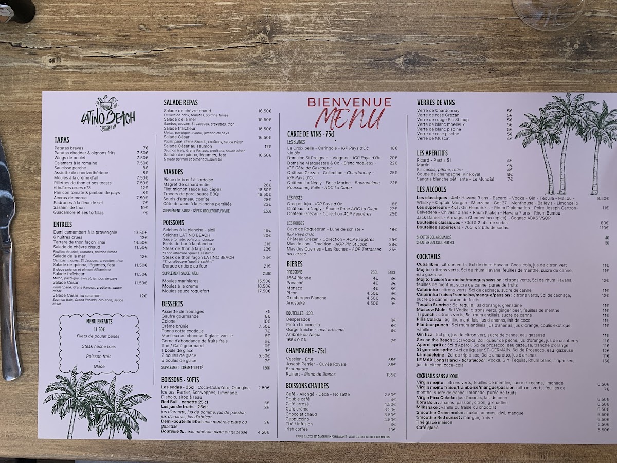 Menu Latino Beach Restaurant-1