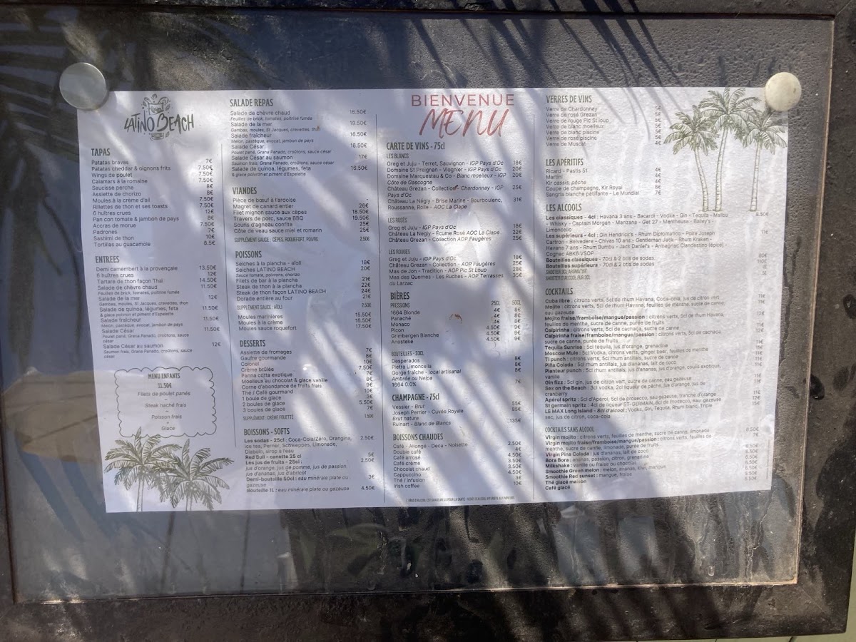 Menu Latino Beach Restaurant-7