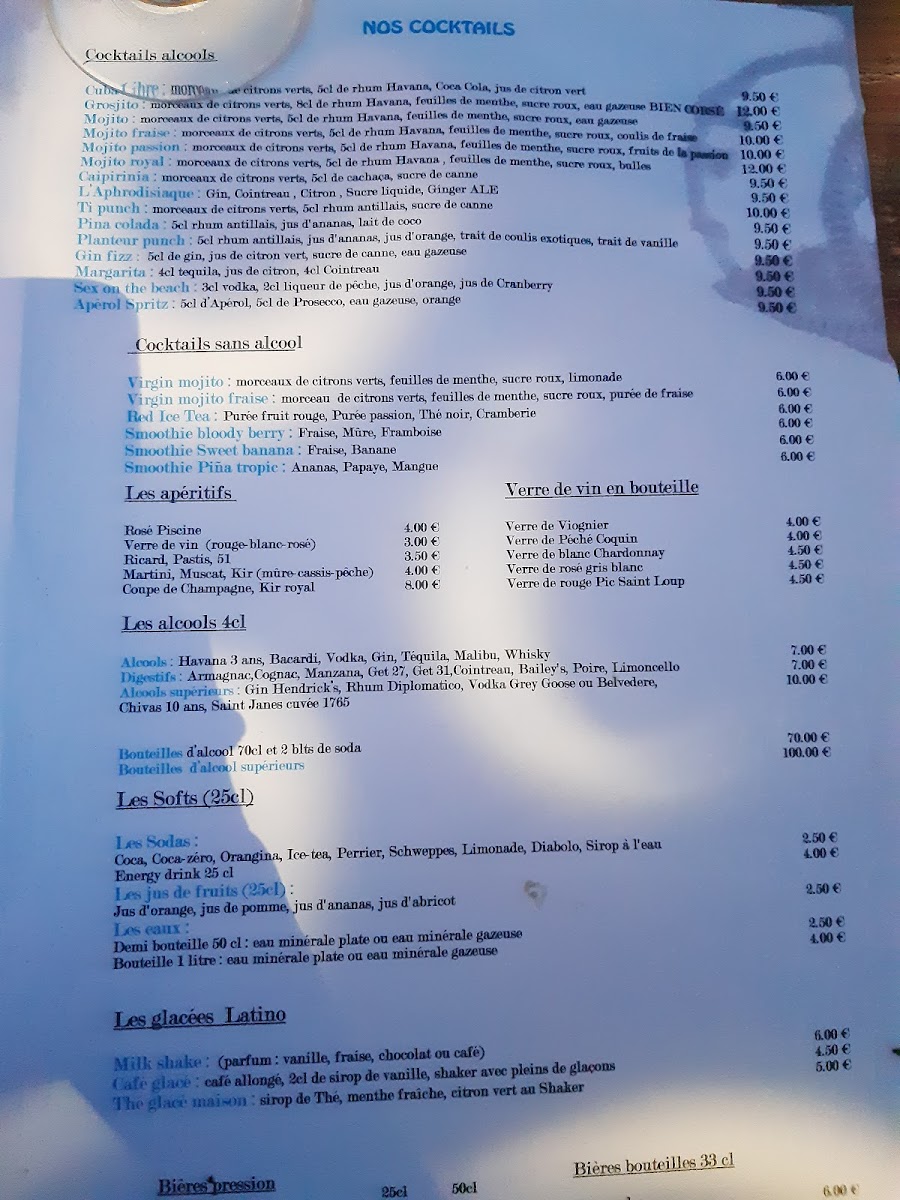 Menu Latino Beach Restaurant-8
