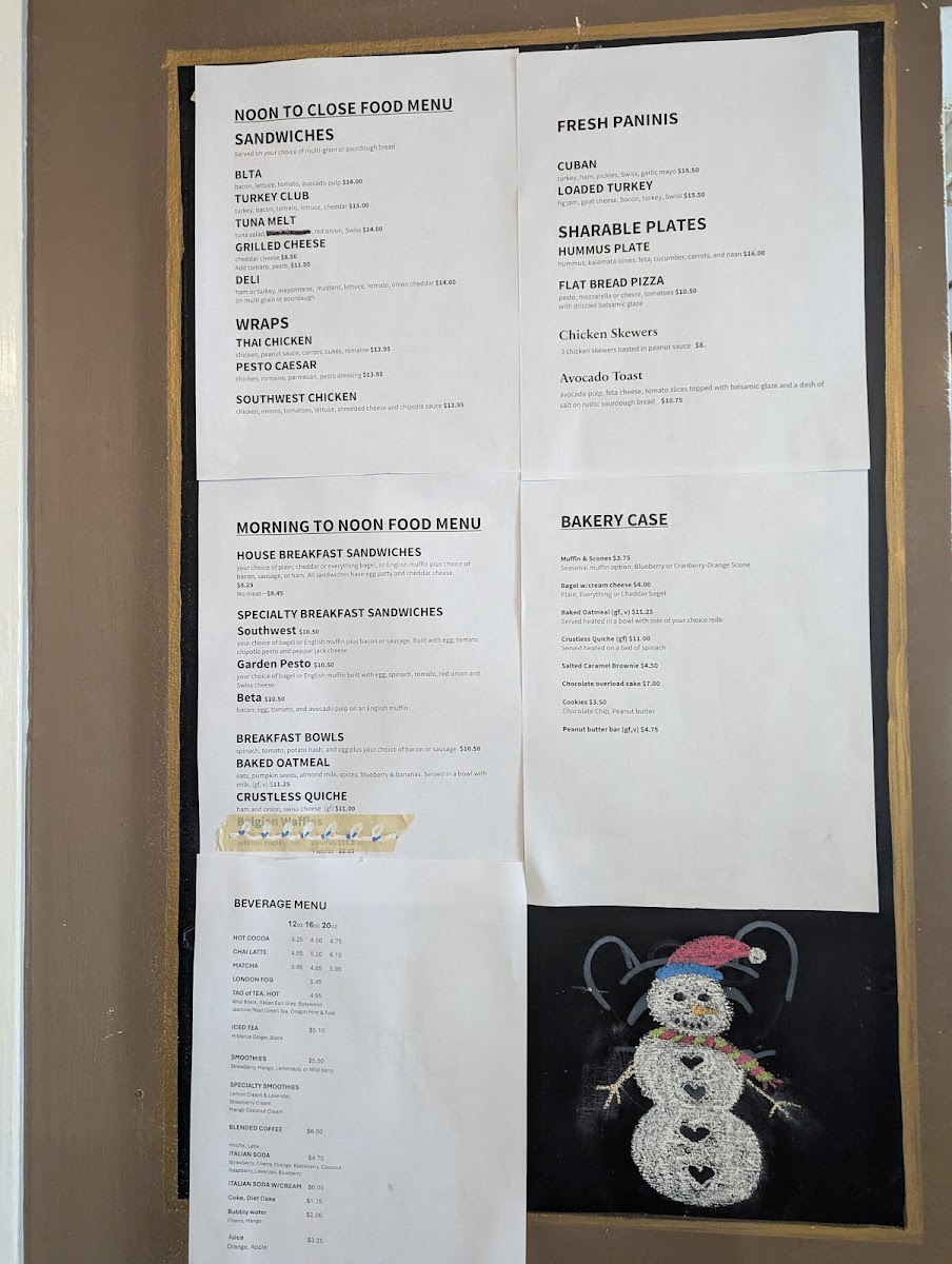 Menu Latte Da Coffeehouse & Wine Bar-1