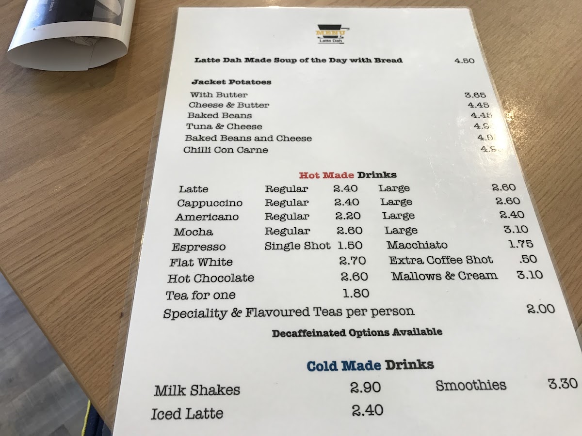 Menu Latte Dah Coffeehouse & Café-1