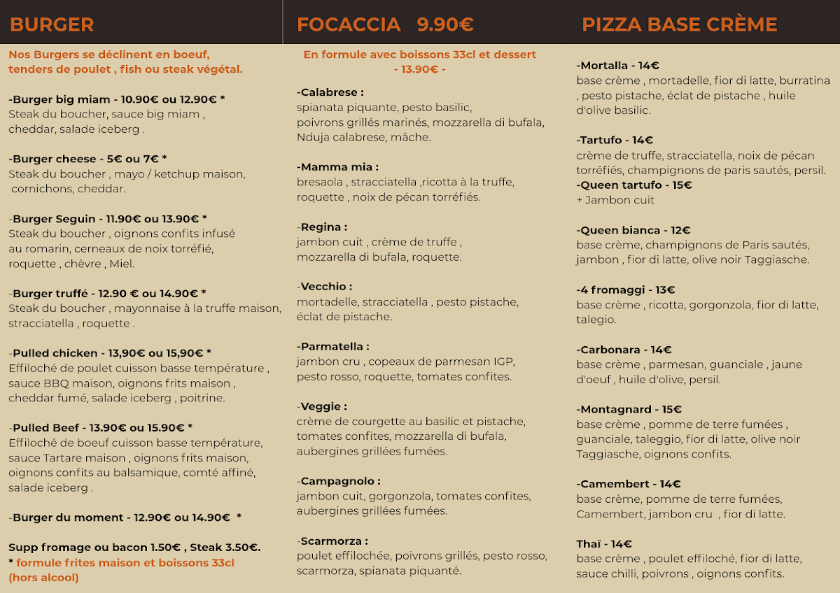 Menu L’Atypik Pizzeria Burger Focaccia À Marseille-1