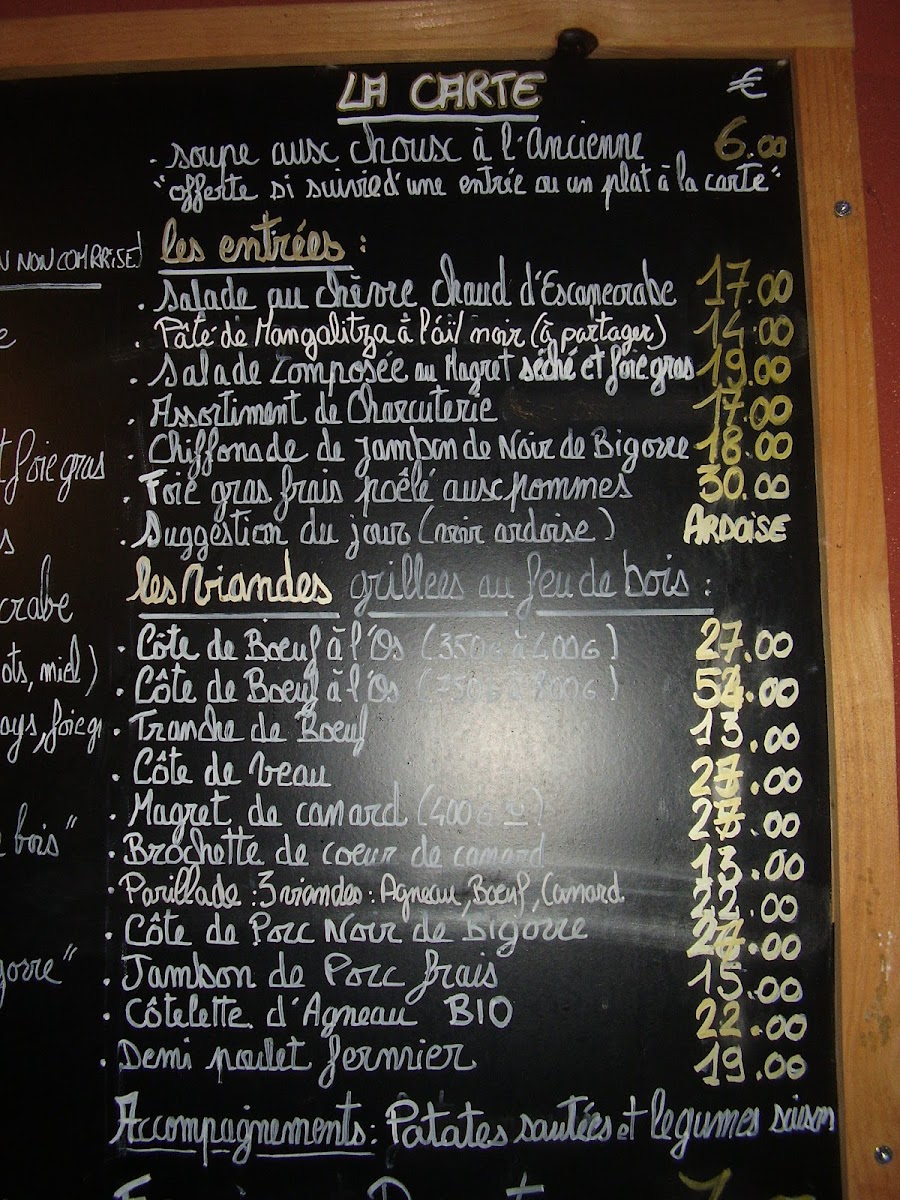 Menu L'auberge Champêtre-4