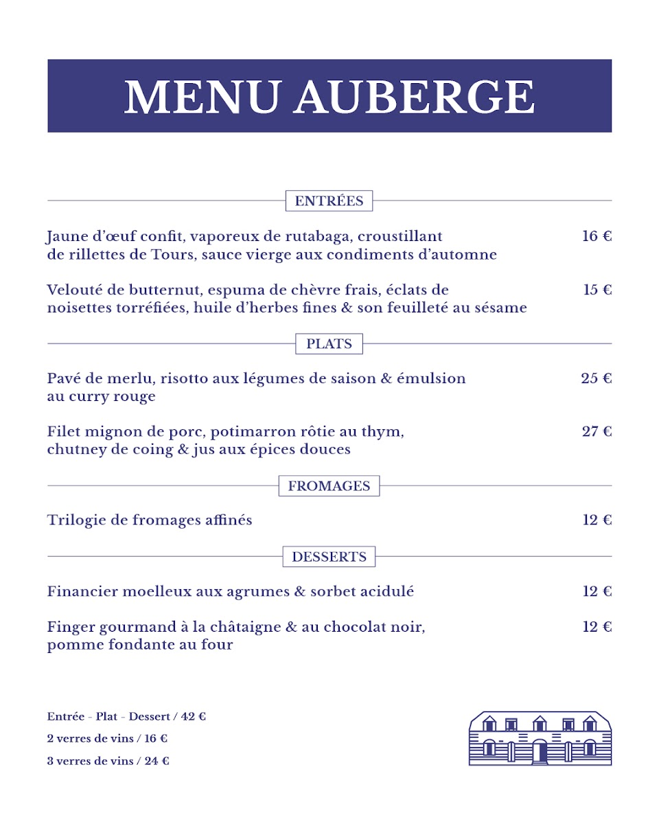 Menu L'auberge Du Croissant-1