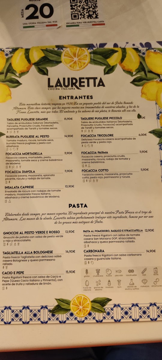 Menu Lauretta Italian Street Food-1