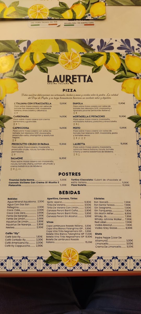 Menu Lauretta Italian Street Food-2
