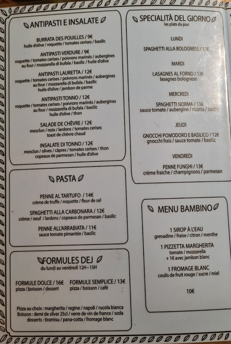 Menu Lauretta-2