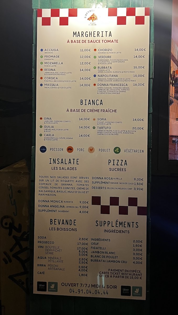 Menu L'authentique Pizza-1
