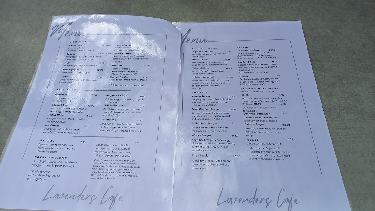 Menu Lavenders Cafe-1