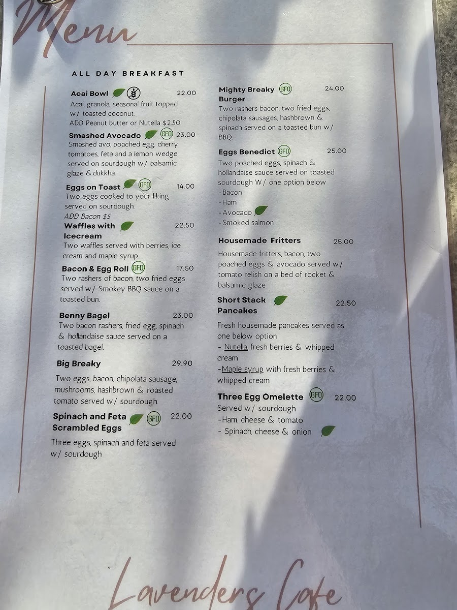 Menu Lavenders Cafe-3