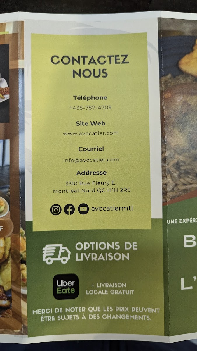 Menu L'avocatier - Restaurant / Traiteur-5