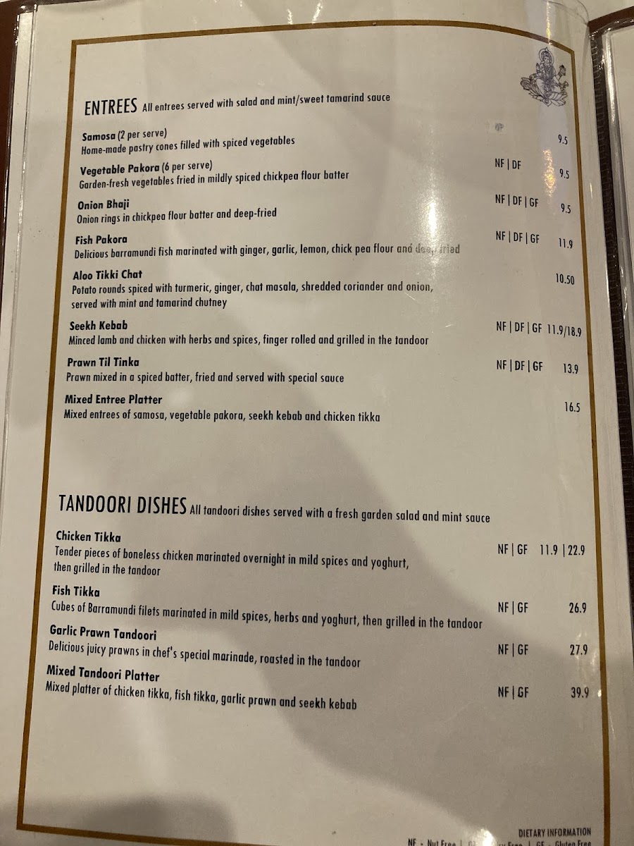 Menu Laxmi's Tandoori Indian Restaurant-10