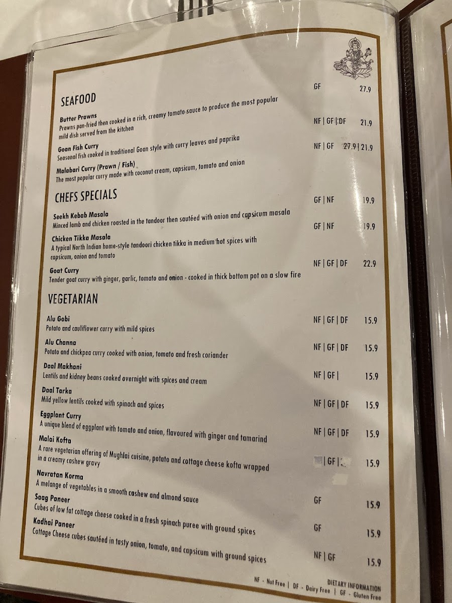 Menu Laxmi's Tandoori Indian Restaurant-9
