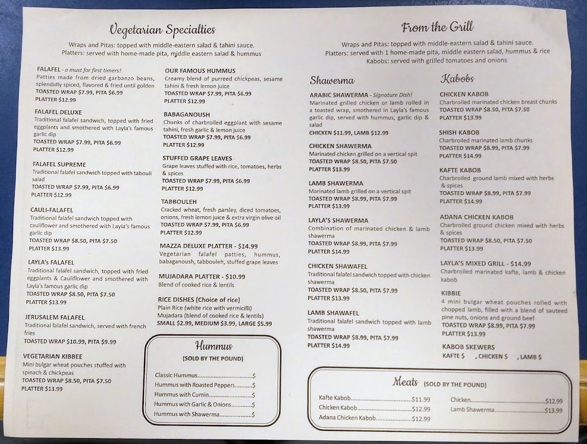 Menu Layla's Falafel-5
