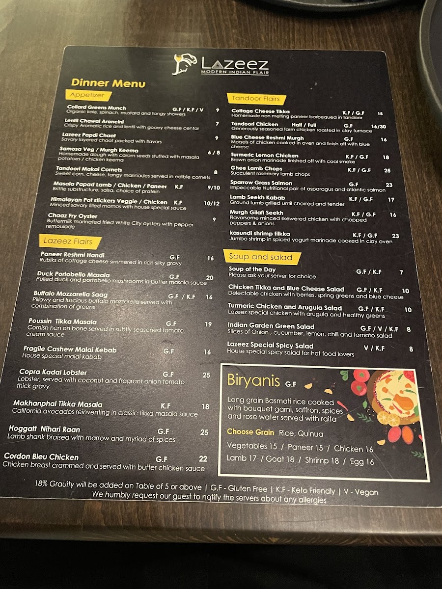 Menu Lazeez Modern Indian Flair-2