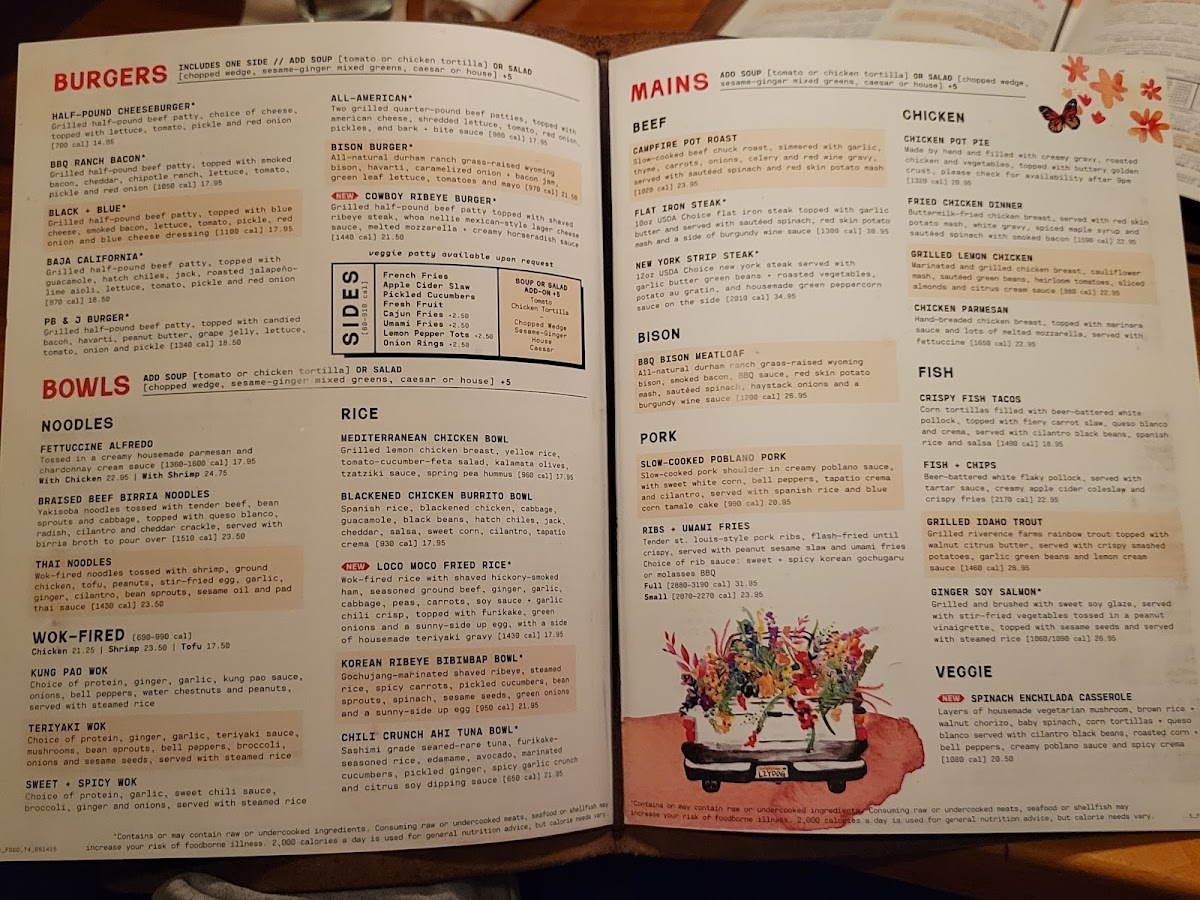 Menu Lazy Dog Restaurant & Bar-1