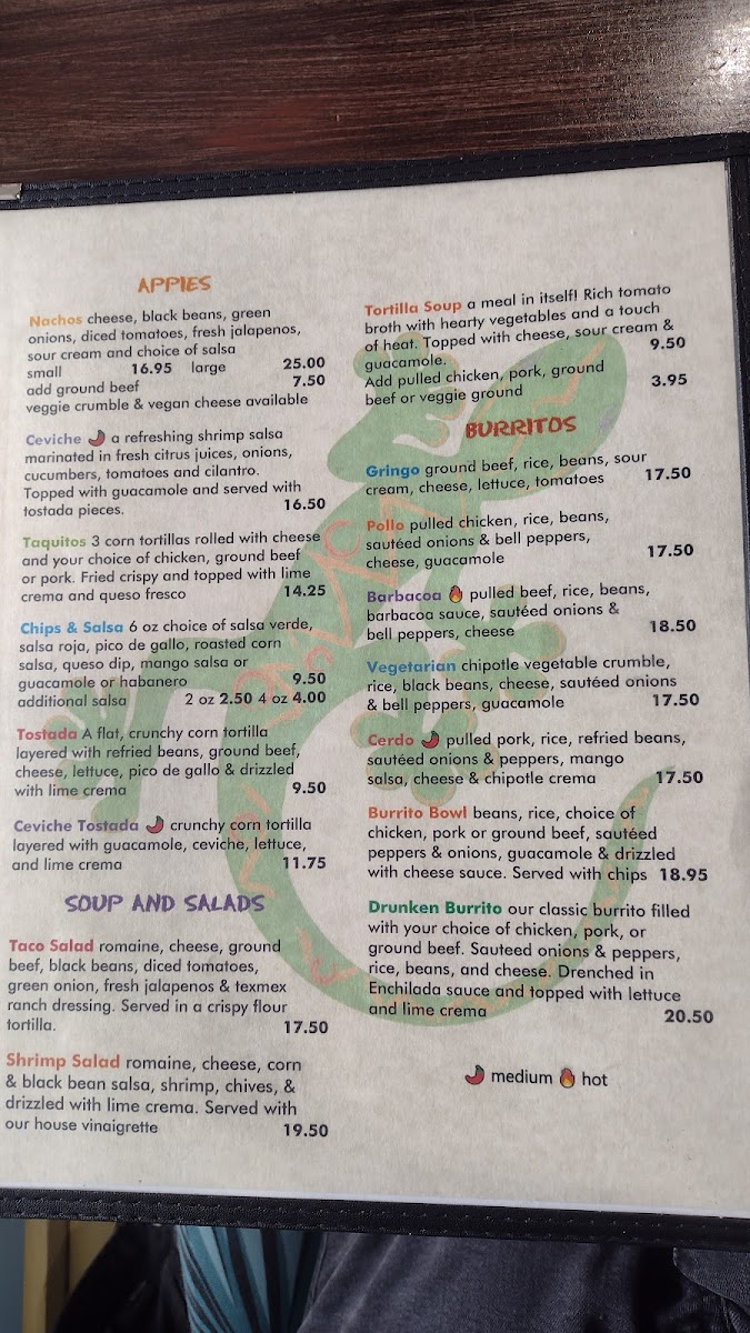 Menu Lazy Gecko The-10