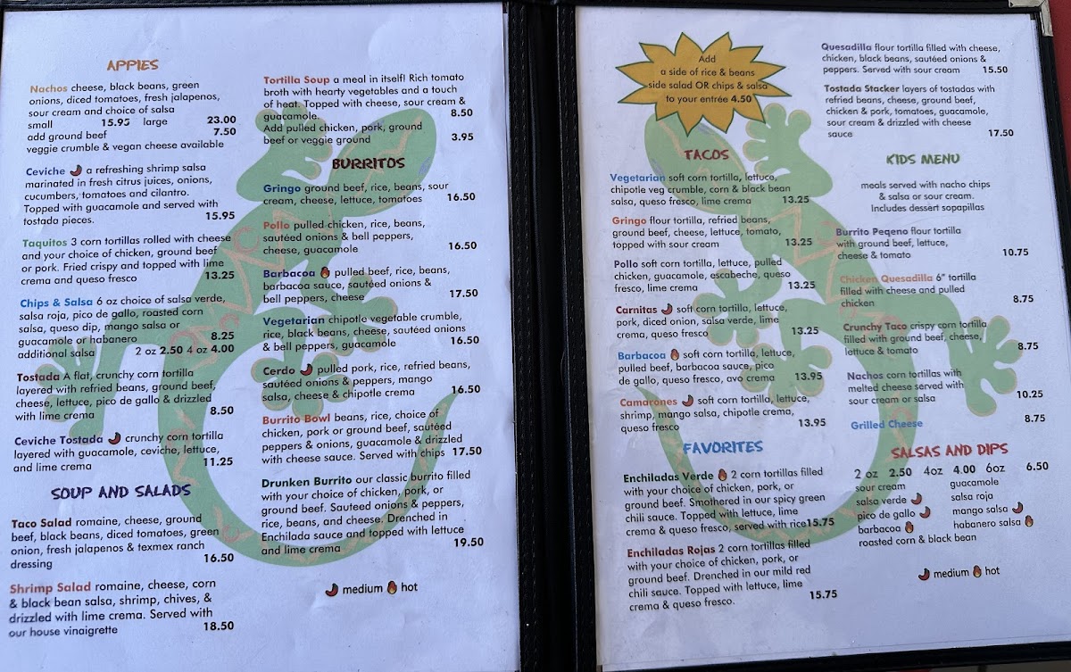 Menu Lazy Gecko The-6