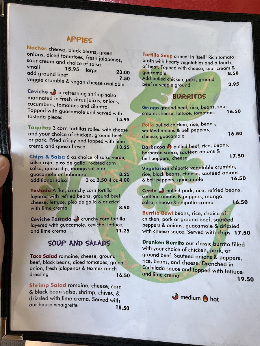 Menu Lazy Gecko The-7