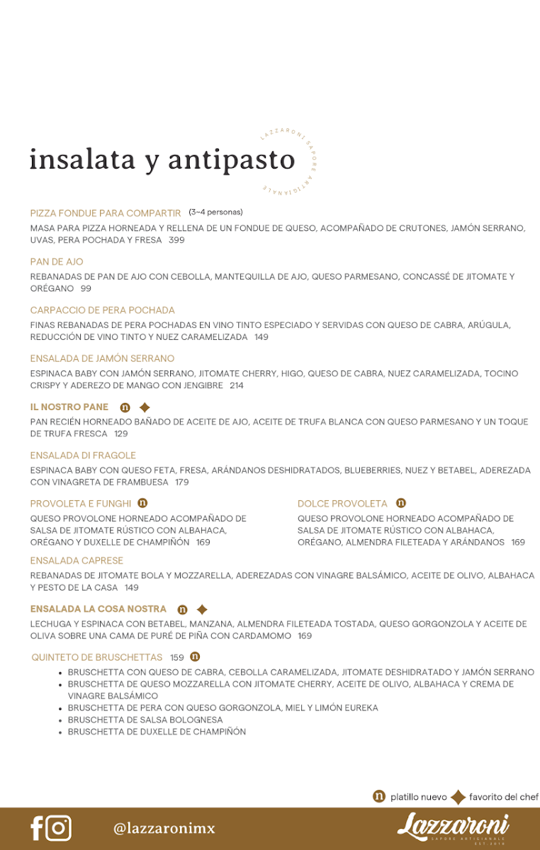 Menu Lazzaroni-1