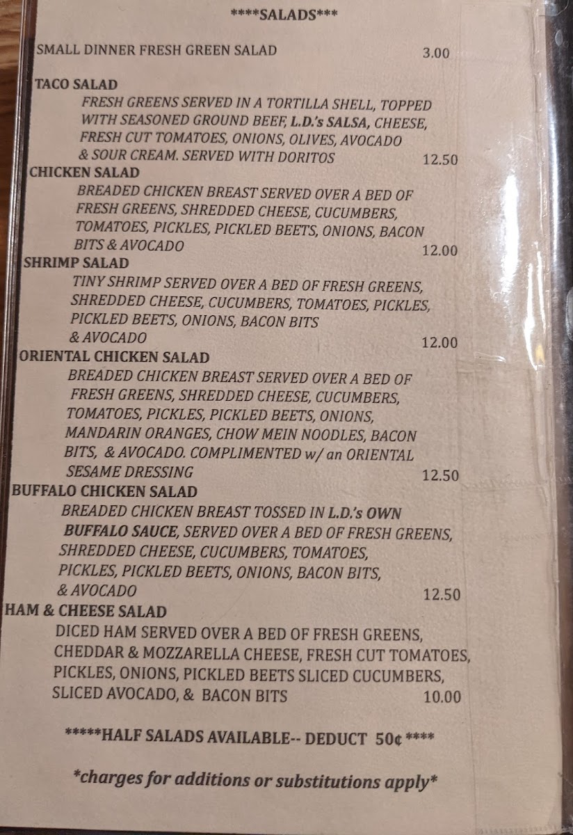 Menu L.d.’S Cafe-1